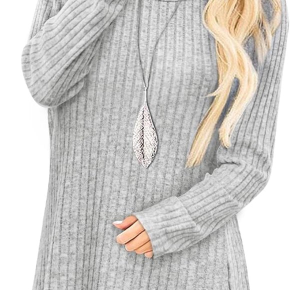 Fall Fashion Long Sleeve Crew Neck Tunic for Women - S-4XL Lightweight Style - Picture 1 of 4
